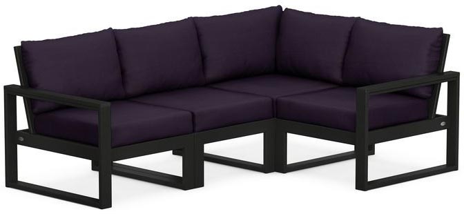 POLYWOOD® - Edge 4-Piece Modular Deep Seating Set - PWS521-2