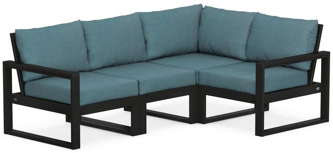 POLYWOOD® - Edge 4-Piece Modular Deep Seating Set - PWS521-2