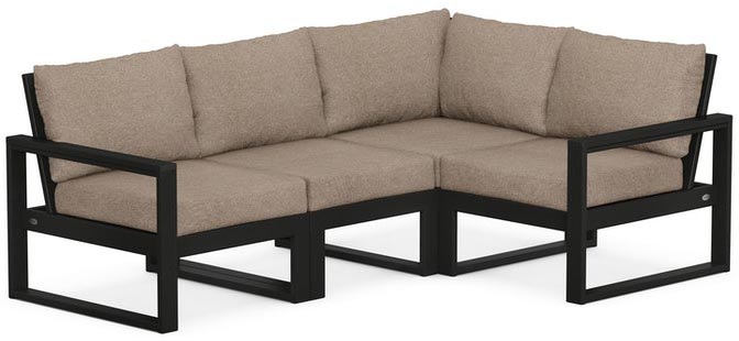 POLYWOOD® - Edge 4-Piece Modular Deep Seating Set - PWS521-2