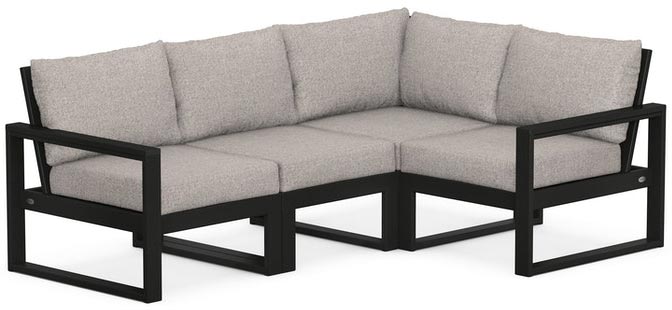 POLYWOOD® - Edge 4-Piece Modular Deep Seating Set - PWS521-2