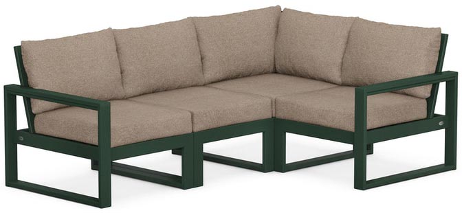 POLYWOOD® - Edge 4-Piece Modular Deep Seating Set - PWS521-2