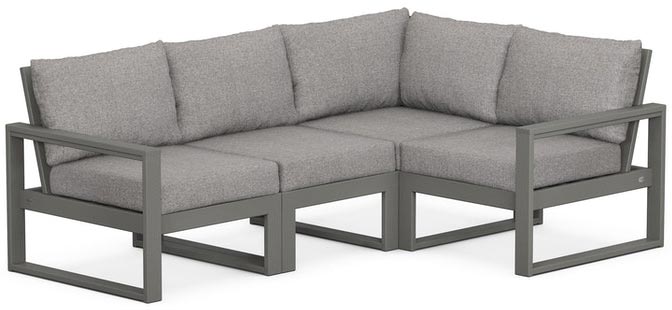 POLYWOOD® - Edge 4-Piece Modular Deep Seating Set - PWS521-2