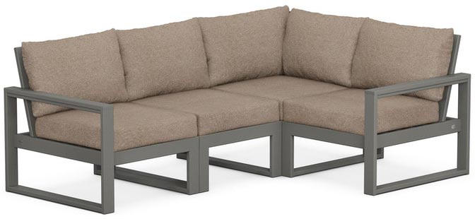 POLYWOOD® - Edge 4-Piece Modular Deep Seating Set - PWS521-2