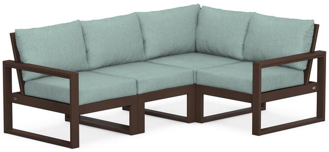 POLYWOOD® - Edge 4-Piece Modular Deep Seating Set - PWS521-2