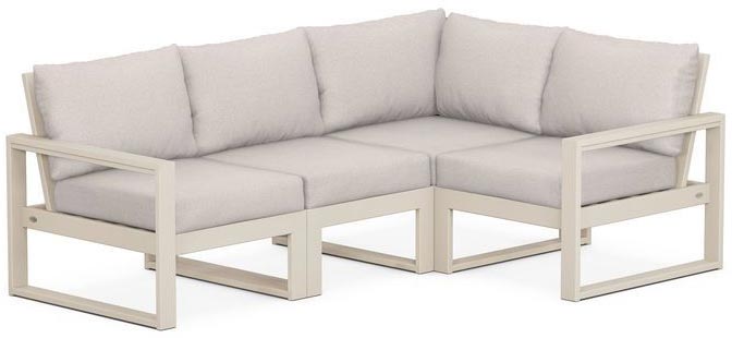 POLYWOOD® - Edge 4-Piece Modular Deep Seating Set - PWS521-2