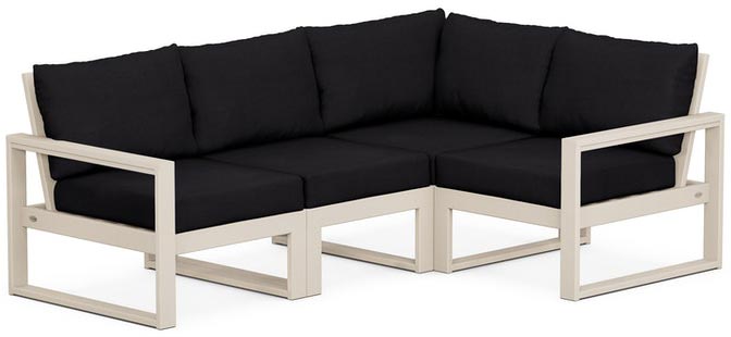 POLYWOOD® - Edge 4-Piece Modular Deep Seating Set - PWS521-2