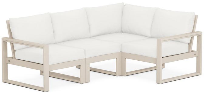 POLYWOOD® - Edge 4-Piece Modular Deep Seating Set - PWS521-2