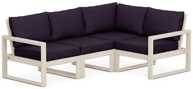 POLYWOOD® - Edge 4-Piece Modular Deep Seating Set - PWS521-2