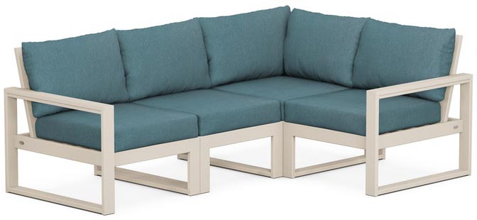 POLYWOOD® - Edge 4-Piece Modular Deep Seating Set - PWS521-2