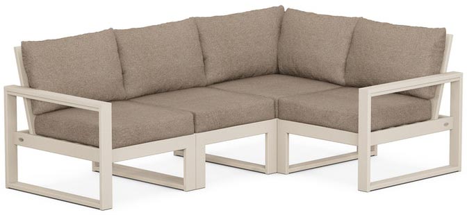 POLYWOOD® - Edge 4-Piece Modular Deep Seating Set - PWS521-2