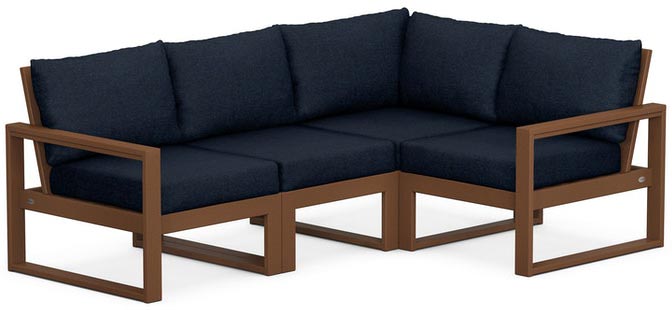 POLYWOOD® - Edge 4-Piece Modular Deep Seating Set - PWS521-2