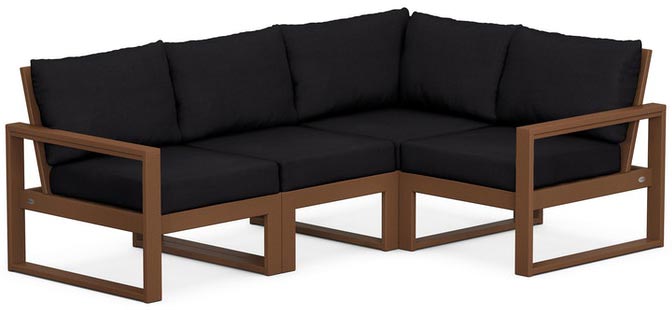 POLYWOOD® - Edge 4-Piece Modular Deep Seating Set - PWS521-2