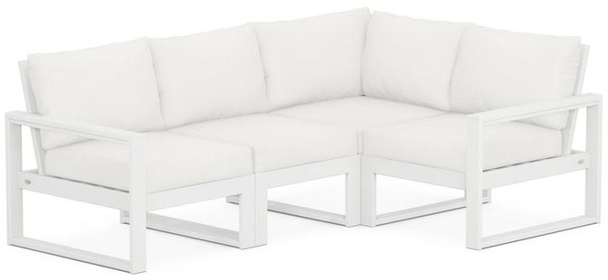 POLYWOOD® - Edge 4-Piece Modular Deep Seating Set - PWS521-2