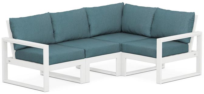 POLYWOOD® - Edge 4-Piece Modular Deep Seating Set - PWS521-2