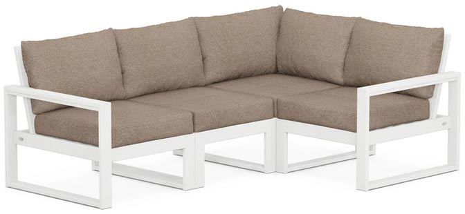 POLYWOOD® - Edge 4-Piece Modular Deep Seating Set - PWS521-2