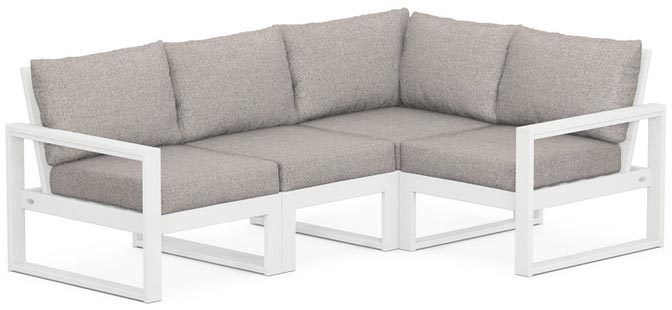 POLYWOOD® - Edge 4-Piece Modular Deep Seating Set - PWS521-2