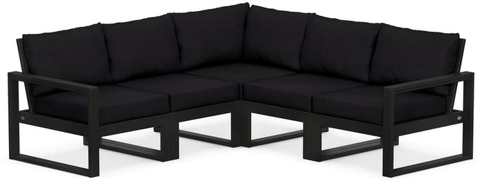 POLYWOOD® Deep Seating Set - Edge 5-Piece Modular - PWS522-2