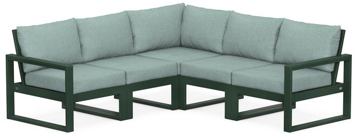 POLYWOOD® Deep Seating Set - Edge 5-Piece Modular - PWS522-2