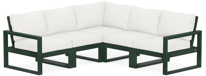 POLYWOOD® Deep Seating Set - Edge 5-Piece Modular - PWS522-2