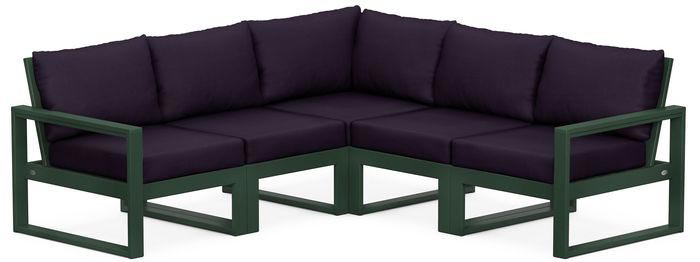 POLYWOOD® Deep Seating Set - Edge 5-Piece Modular - PWS522-2