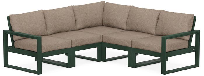 POLYWOOD® Deep Seating Set - Edge 5-Piece Modular - PWS522-2