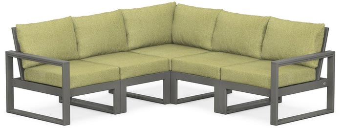 POLYWOOD® Deep Seating Set - Edge 5-Piece Modular - PWS522-2