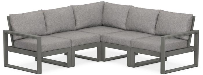 POLYWOOD® Deep Seating Set - Edge 5-Piece Modular - PWS522-2