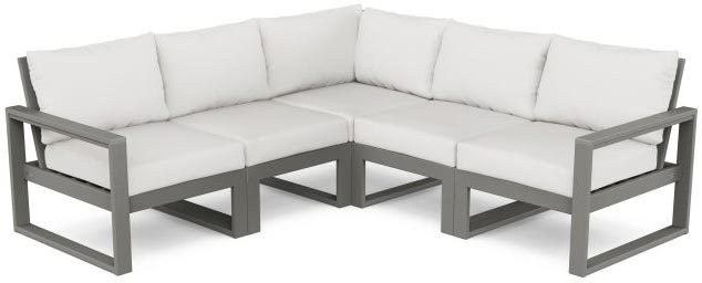 POLYWOOD® Deep Seating Set - Edge 5-Piece Modular - PWS522-2