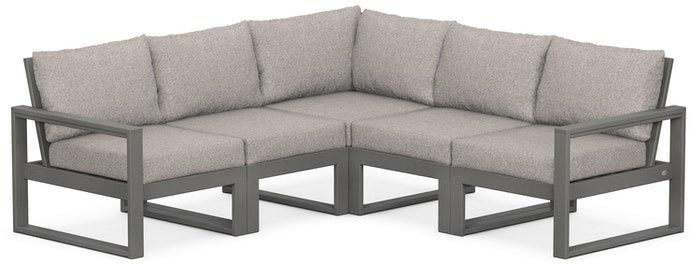 POLYWOOD® Deep Seating Set - Edge 5-Piece Modular - PWS522-2