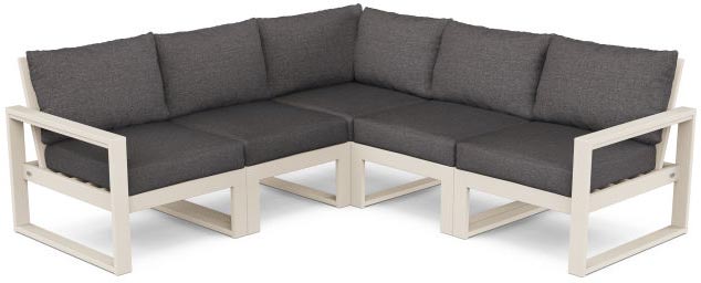 POLYWOOD® Deep Seating Set - Edge 5-Piece Modular - PWS522-2