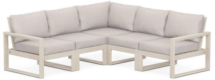 POLYWOOD® Deep Seating Set - Edge 5-Piece Modular - PWS522-2