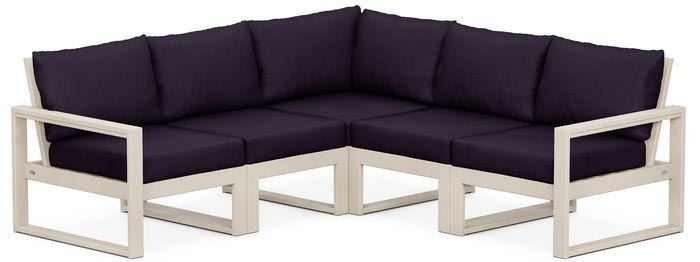 POLYWOOD® Deep Seating Set - Edge 5-Piece Modular - PWS522-2