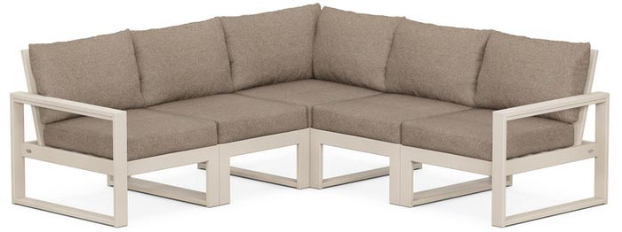 POLYWOOD® Deep Seating Set - Edge 5-Piece Modular - PWS522-2