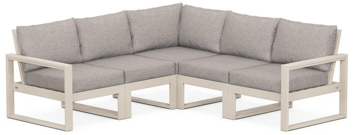 POLYWOOD® Deep Seating Set - Edge 5-Piece Modular - PWS522-2