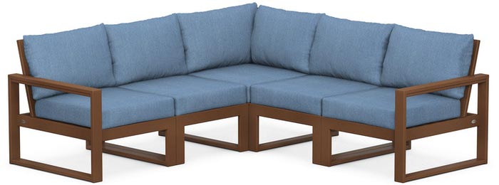 POLYWOOD® Deep Seating Set - Edge 5-Piece Modular - PWS522-2