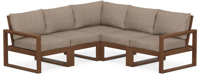 POLYWOOD® Deep Seating Set - Edge 5-Piece Modular - PWS522-2