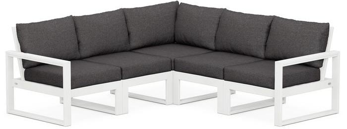 POLYWOOD® Deep Seating Set - Edge 5-Piece Modular - PWS522-2