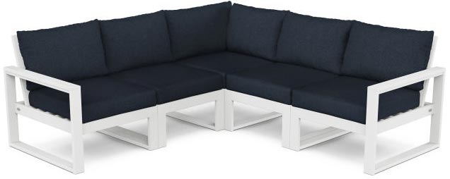 POLYWOOD® Deep Seating Set - Edge 5-Piece Modular - PWS522-2