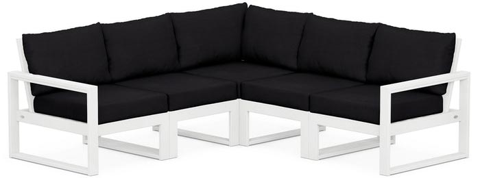 POLYWOOD® Deep Seating Set - Edge 5-Piece Modular - PWS522-2