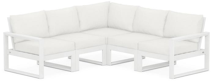 POLYWOOD® Deep Seating Set - Edge 5-Piece Modular - PWS522-2