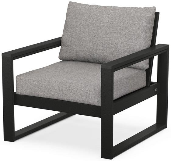 POLYWOOD® Edge Club Chair - Black