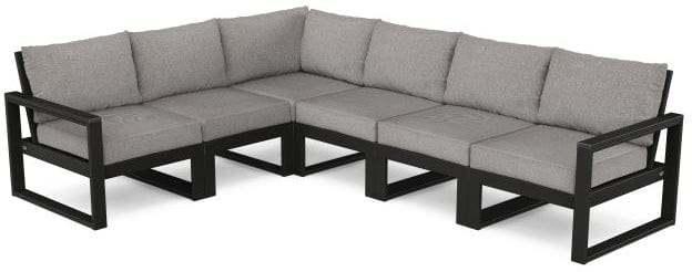 POLYWOOD® - Edge 6-Piece Modular Deep Seating Set - PWS523-2 Deep Seating POLYWOOD®