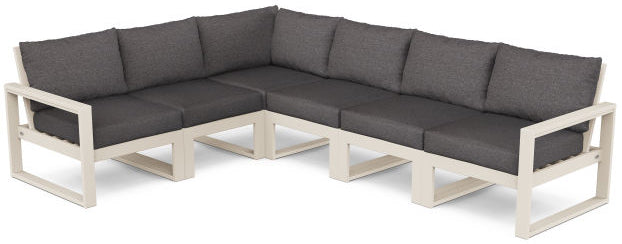 POLYWOOD® - Edge 6-Piece Modular Deep Seating Set - PWS523-2