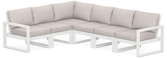 POLYWOOD® - Edge 6-Piece Modular Deep Seating Set - PWS523-2