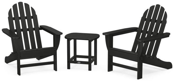 POLYWOOD® Classic Adirondack 3-Piece Set with South Beach 18" Side Table - PWS697-1 Adirondack Chair POLYWOOD®