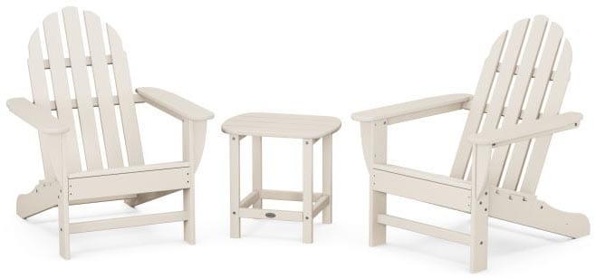 POLYWOOD® Classic Adirondack 3-Piece Set with South Beach 18" Side Table - PWS697-1 Adirondack Chair POLYWOOD®