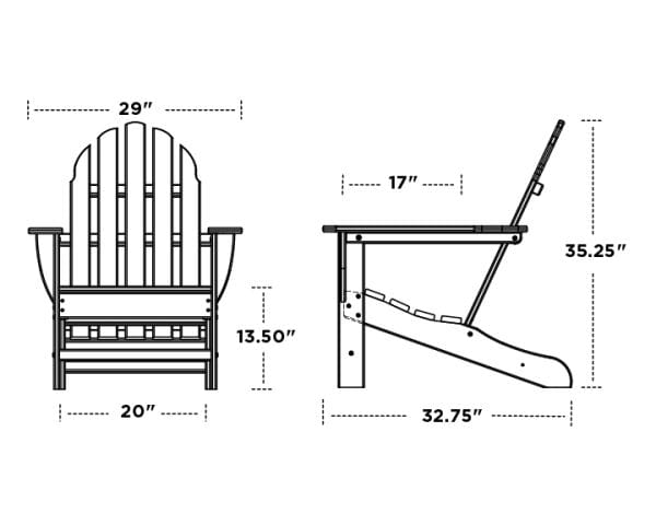 POLYWOOD® - Classic Adirondack Chair - AD4030 Adirondack Chair POLYWOOD®