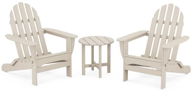POLYWOOD® Classic Folding Adirondack 3-Piece Set - PWS214-1 Adirondack Chair POLYWOOD®