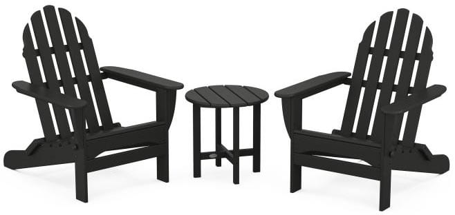 POLYWOOD® Classic Folding Adirondack 3-Piece Set - PWS214-1 Adirondack Chair POLYWOOD®