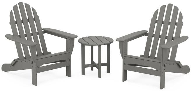 POLYWOOD® Classic Folding Adirondack 3-Piece Set - PWS214-1 Adirondack Chair POLYWOOD®